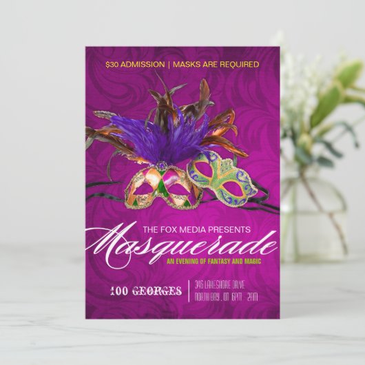 Invitation à la mascarade (Debout devant)