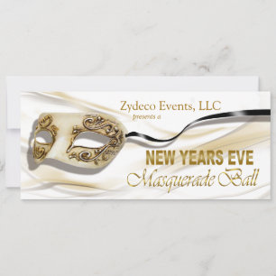 Invitation à la mascarade Ball Party de Nouvel An