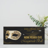 Invitation à la mascarade Ball Party de Nouvel An (Debout devant)