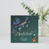 Invitation à la mascarade bleue (Debout devant)