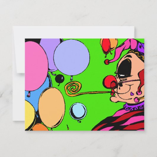 Invitation à la mascarade de la fête des costumes (Devant)