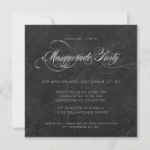 Invitation à la masquerade party - Gris ardu (Dos)