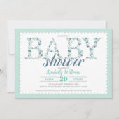 invitation à la menthe fleurie marine (Devant)