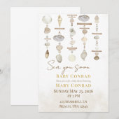 Invitation À la mer bientôt Bébé (Devant / Derrière)