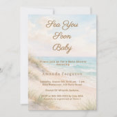 Invitation À la mer bientôt Bébé de la Plage Shower (Devant)
