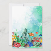 Invitation à la mer pour le 4e anniversaire (Dos)