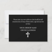 Invitation à la messe de Pâques à l'aube de l'égli (Dos)