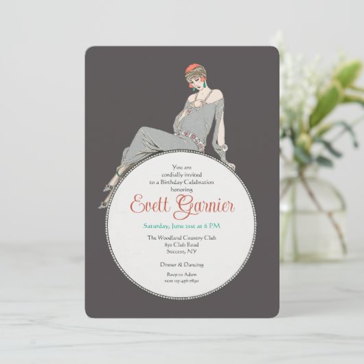 Invitation à la Mode Art Déco (Debout devant)