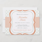 Invitation à la mode de baptême de dévouement de (Devant)