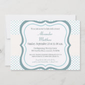 Invitation à la mode de baptême de dévouement de (Devant)