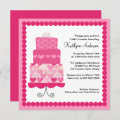 Invitation à la mode de Fête de la mariée de (Devant / Derrière)