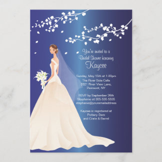 Invitation à la mode de Fête de la mariée de jeune