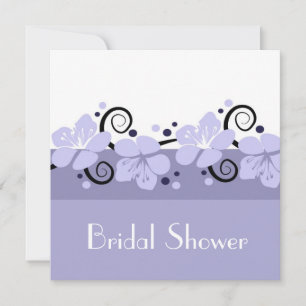 Invitation à la mode de Fête de la mariée - fleurs