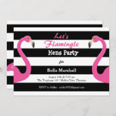 Invitation à la mode de partie de poules de (Devant / Derrière)