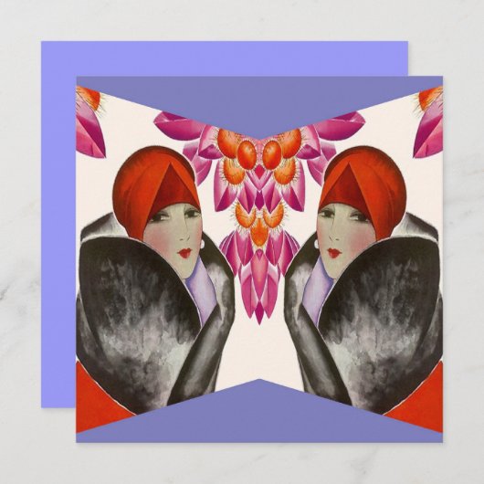 INVITATION ~ À LA MODE EZ D'INVITATION D'AMIS À CUSTOMISER ! (Devant / Derrière)