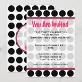 Invitation à la mode pois (Devant / Derrière)