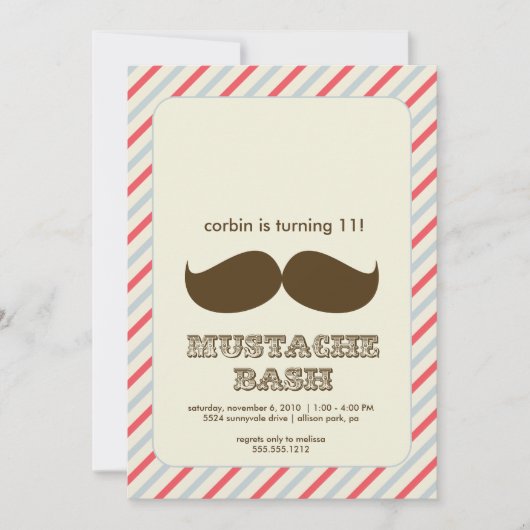 invitation à la moustache bash (Devant)