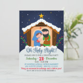 Invitation à la Nativité de Noël (Debout devant)