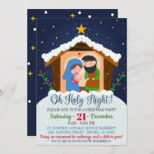 Invitation à la Nativité de Noël (Devant / Derrière)