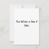 Invitation à la neige de Noël (Dos)