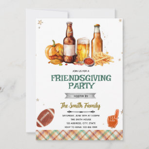 Invitation à la nourriture et au football des amis