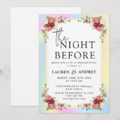 Invitation à la Nuit Avant le Mariage (Devant / Derrière)