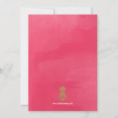 Invitation à la nuptiale d'ananas tropical, blanc (Dos)