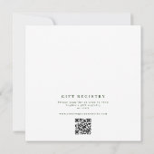 Invitation à la nuptiale de couronnes florales tro (Dos)