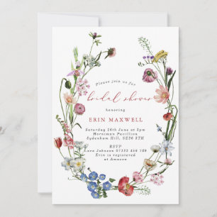Invitation à la nuptiale de germe de fleurs hollan