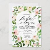 Invitation à la nuptiale de la couronne de fleurs (Devant)