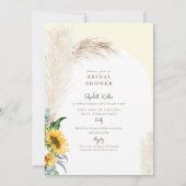 Invitation à la nuptiale de la Pampa de Boho Flora (Devant)
