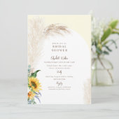 Invitation à la nuptiale de la Pampa de Boho Flora (Debout devant)