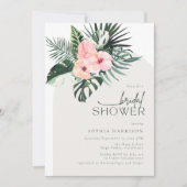 Invitation à la nuptiale de l'arc floral tropical (Devant)