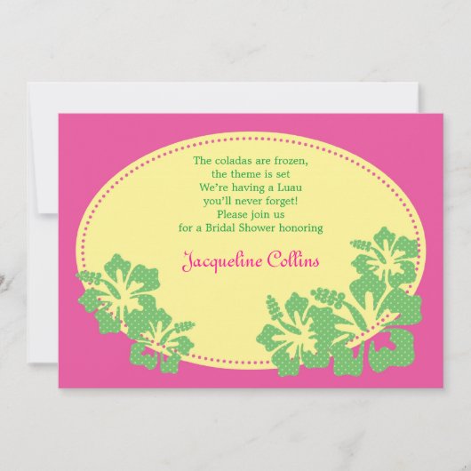 Invitation à la nuptiale de l'Hibiscus d'Hawaï (Devant)
