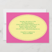 Invitation à la nuptiale de l'Hibiscus d'Hawaï (Dos)