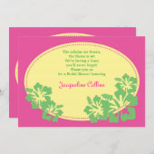 Invitation à la nuptiale de l'Hibiscus d'Hawaï (Devant / Derrière)