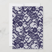 Invitation à la nuptiale d'une mariée de dentelle  (Dos)