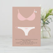 Invitation à la nuptiale et à la douche de Lingeri (Debout devant)