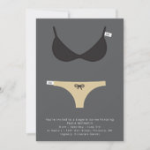 Invitation à la nuptiale et à la douche de Lingeri (Devant)