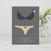 Invitation à la nuptiale et à la douche de Lingeri (Debout devant)