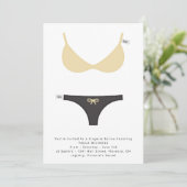 Invitation à la nuptiale et à la douche de Lingeri (Debout devant)