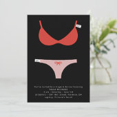 Invitation à la nuptiale et à la douche de Lingeri (Debout devant)