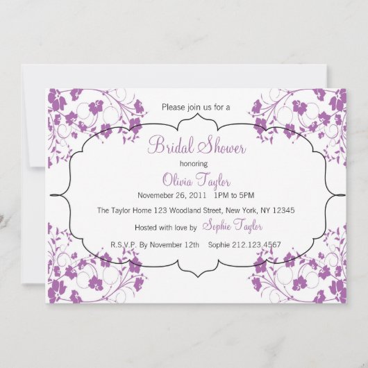 Invitation à la nuptiale florale (Devant)