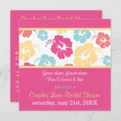 Invitation à la nuptiale Hibiscus Luau (Devant / Derrière)