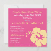 Invitation à la nuptiale Hibiscus Luau (Dos)
