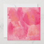 Invitation à la nuptiale ou au Baby shower de la f (Dos)