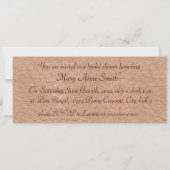 Invitation à la nuptiale Victorian Pink (Dos)