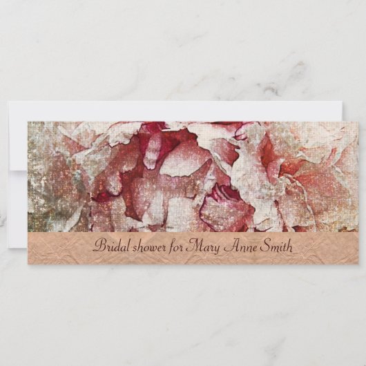 Invitation à la nuptiale Victorian Pink (Devant)