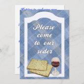 Invitation à la pâque Seder (Devant / Derrière)
