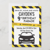 Invitation à la parade d'anniversaire en quarantai (Devant)